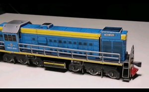 【俄罗斯HO拼装火车模型•搬运】俄罗斯铁路TEM2型内燃机车哟_(:D)∠)_鉄道鐵道轨道交通小火车十六番火车模型hoscaletrain～