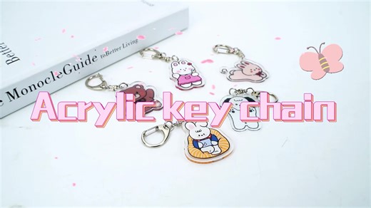 Design Epoxy Resin Cute Shine Acrylic Key Chains Charm Acrylic Gift Make Your Own Logo Acrylic Keychains