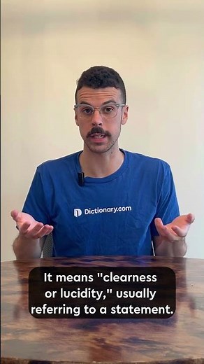 Word of the Day: perspicuity