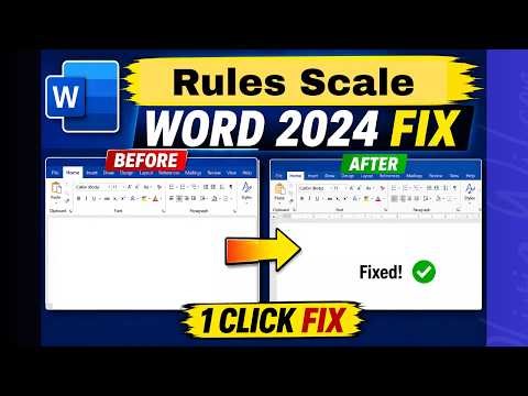 How to Fix Ruler Scale in MS Word 2024 | Ruler Not Showing Fix | ‪@BMTechnologyChannel‬