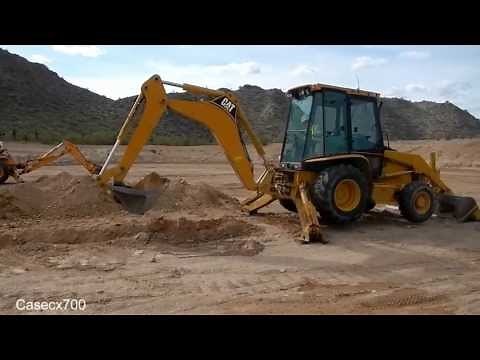 Digging a Trench with a CAT 420D Backhoe