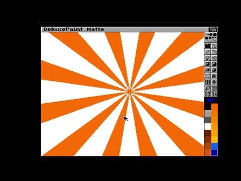 Deluxe Paint Tutorial - Pseudo 3D Rays