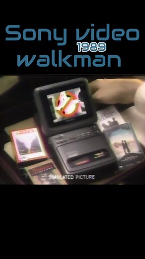 Sony Video Walkman: Portable VCR and Built-In TV (1989)