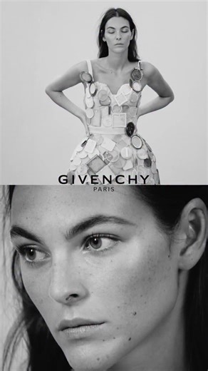 GIVENCHY on Instagram: "Joy and glamour: the Winter 2025 campaign. Givenchy by Sarah Burton Model @vittoria Video @collierschorrstudio Campaign creative direction @ferdinandoverderi Styling Camilla Nickerson Casting @jesshallettcast Hair @olivierschawalder Makeup @lucia_pieroni Nails @amaquashie"
