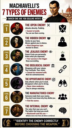 Machiavelli’s 7 Types of Enemies