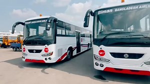 5 Brand new Ramp Coaches are purchased for smooth Passenger Services by Biman Bangladesh Airlines. #bimanbangladeshairlines #flybiman #biman | Biman Bangladesh Airlines