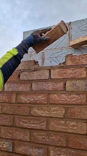 How To Lay Bricks tricks For Beginners Using a line🧱 | Bricklayer