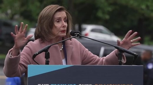 Rep. Nancy Pelosi (D) California rallies against the Trump Tax Bill. | Brian Allen KSFY