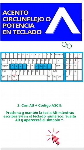 Cómo escribir el acento circunflejo (^) en el teclado: Guía fácil para Windows, Mac y ASCII