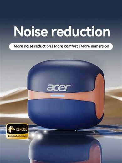 Acer OHR548 Bluetooth Earbuds, TWS Wireless Earphones With ANC Active Noise Cancellation, Charging Case, ENC Call Noise Cancellation, Stereo Sound Effect, Low Latency, Comfortable Fit For Business, Sports, Running, Fitness, Compatible With Phones, Tablets, Laptops, Christmas & Valentine's Day Gift | SHEIN