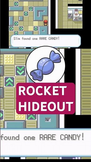 Free Rare Candy in Pokémon Fire Red Leaf Green in Rocket Hideout! #pokemonshorts #shorts #pokemon