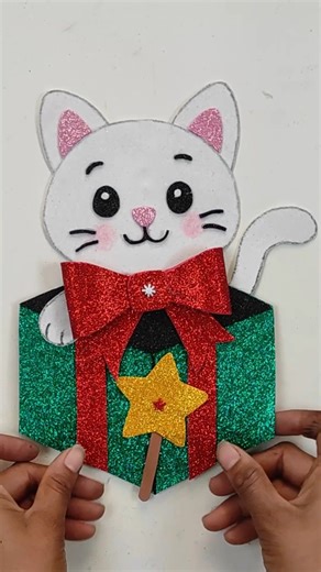 adorable diy cat themed valentine’s gift box idea 😍🎁 #Valentinesday | My Arts & Crafts