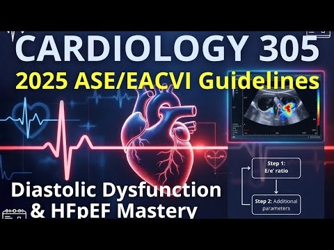 2025 Diastolic Dysfunction Guidelines Made Simple/ Cardiology 305