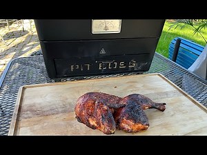 Half Chicken on the Portable Pit Boss Charcoal Grill