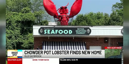 BRIGHT SPOT: Chowder Pot lobster finds new home