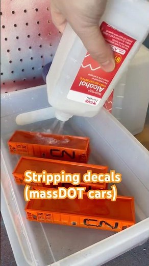Custom Builds: Removing decals, massDOT Ballast cars. (Part 2) #trains #modeltrains