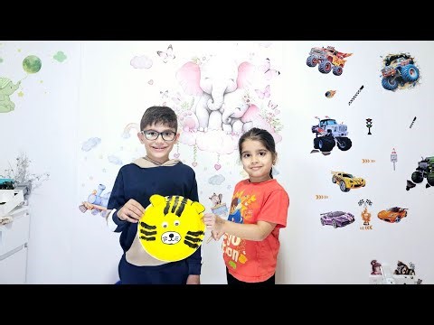 How To Make Paper Plates Tiger Face | craft idea for kids | # kid'sart