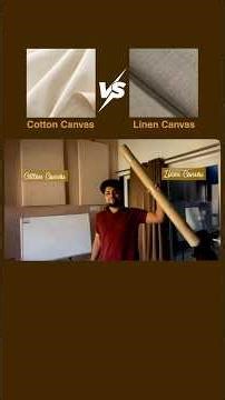 Cotton Canvas vs Linen Canvas 🖌️ What are the differences?