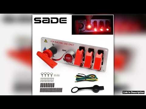 12V Auto LED Ignition Switch Panel Racing Car Ignition Engine Start OnOff Push Button 5 in 1