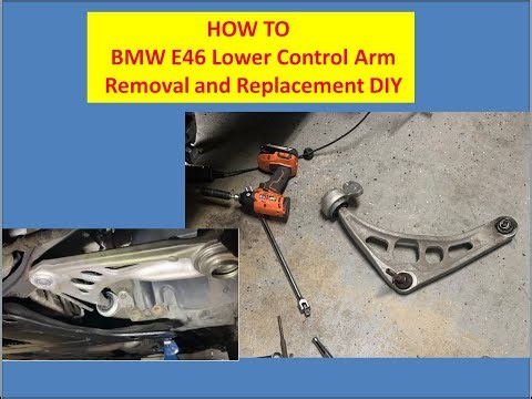 How To Remove and Replace Front Lower Control Arm - BMW E46 DIY