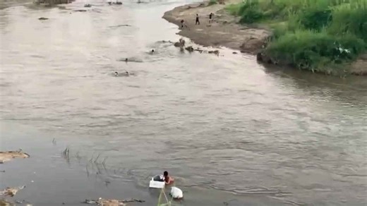 Suspected trafficking victims found swimming across river to 'escape scam centre' in Myanmar