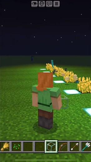 minecraft crops VS minecraft player 🥵 #minecraft #flyxo @technogamerz #shortvideo