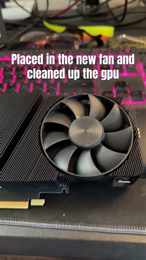 I fixed my graphics card…