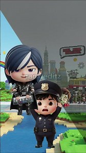 Mira vs police zombie #kpop #usa #cartoon #shorts #comedy