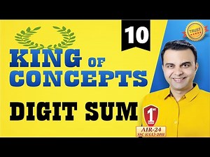 Digit Sum by RAJA SIR || Most Important Concepts, PYQS, CPR, NEON APPROACH for SSC CGL, CHSL, CPO