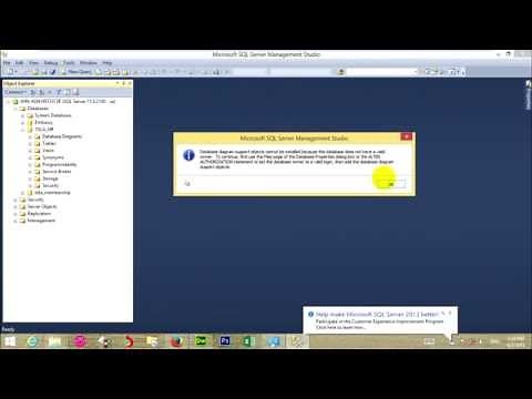 Database Diagram Support Objects cannot be Installed - no valid owner