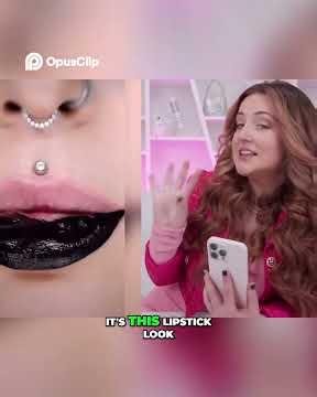 Makeup Trends_ Red Lips & Chrome Flakes Challenge!#HopeScope #MysteryBox #Unboxing #TikTokMadeMeB...