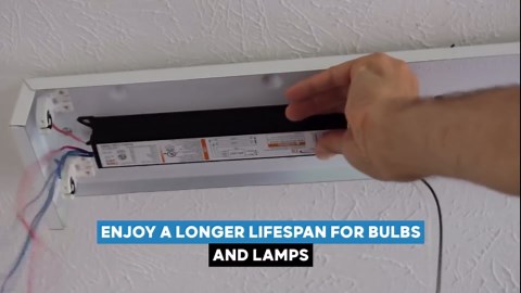 ICN3P32N, 120-277V, 50-60Hz Input Frequency, Solid Wire Type, Instant Start Centium Electronic Fluorescent Ballast for 3 F32T8 Lamp Type, Indoor/Outdoor Use with Automatic Restart Ballast Box, 10 Pack