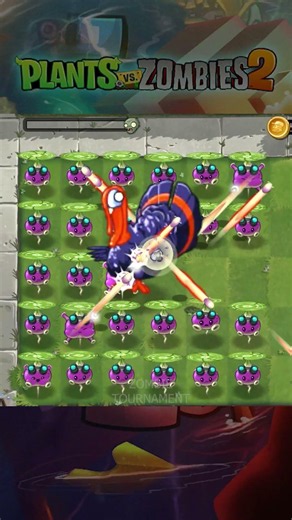PvZ 2 - Plants Vs Zombies 2 - 30 Plants Level Max Vs Boss Turkey Zombie 100K HP #shorts #pvz2 #pvz