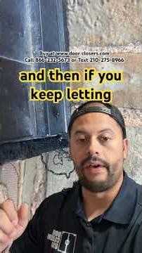 He Let His Customers Slowly Destroy His Door! #shorts #commercialdoors #locksmith