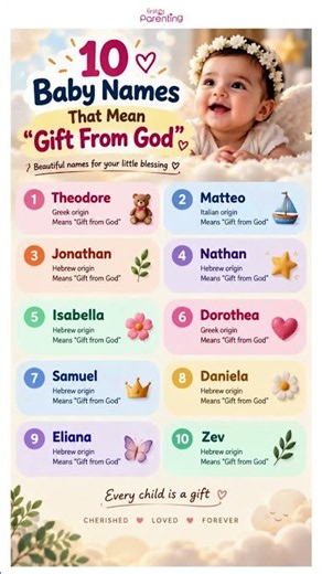 10 Baby Names That Mean “Gift From God”