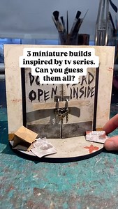 3 miniature builds based on tv series!! Can you guess them all? 👀 #miniatures #tvseries #handmade #guess #creative | Miniature Model Making