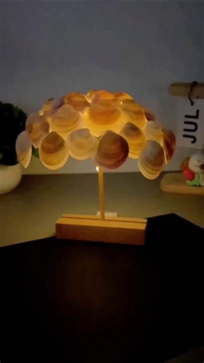 paper crafts creator on Instagram: "🐚✨ Step by Step: Seashell Night Lamp Craft ✨💡 #fblifestyle #SeashellLamp #NightLampCraft #OceanDecor #DIYDecor"