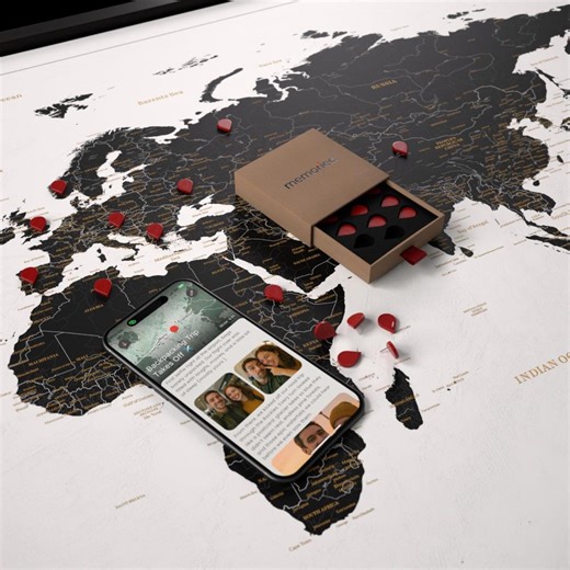 Interactive World Map Pins | NFC Memory Travel Keepsakes (10x) - Etsy