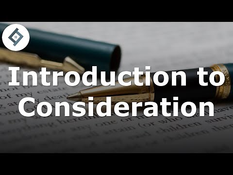 Introduction to Consideration | Contract Law