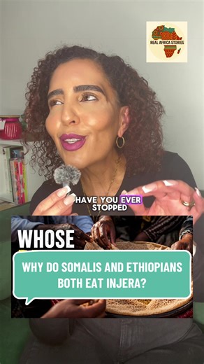 Most people think injera belongs to one country, but the history tells a very different story. This goes back over 1,000 years to the Aksumite Empire, long before modern borders divided the Horn of Africa. When you look at Somali canjeero and Ethiopian injera, you start to see something deeper. Shared culture, movement, and history that existed long before identity was shaped by colonial borders. So the real question is… are Somalis and Ethiopians more connected than we’re made to believe? #inje