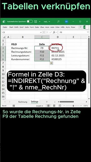 Excel: Werte automatisch aus anderen Tabellen holen!