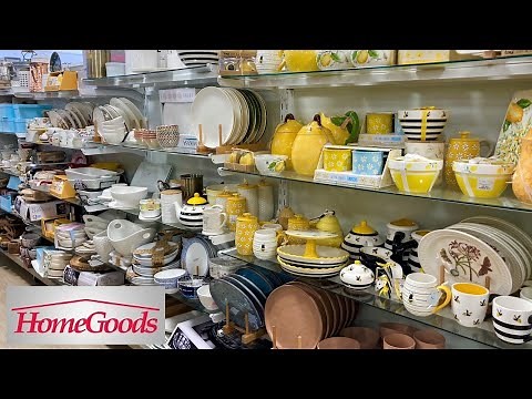 HOMEGOODS KITCHENWARE COOKWARE POTS PANS KITCHEN DINNERWARE SHOP WITH ME SHOPPING STORE WALK THROUGH