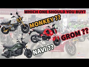 Honda GROM vs NAVI vs MONKEY | Let's Dive Into These Different Minimoto's