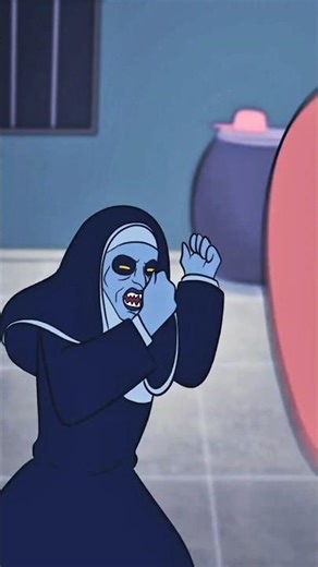 The ghost ruined the clothes.🫣 #cartoon #funny #horror