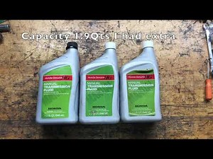 Honda Manual Transmission Fluid Change - DIY HOW TO REPLACE TRANS FLUID FAST!