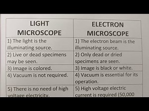 Difference Between Light Microscope And Electron Microscope?-Class Series