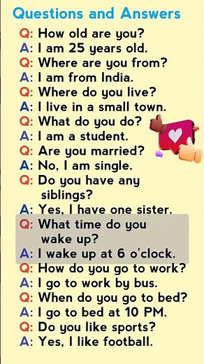 simple Questions and Answers