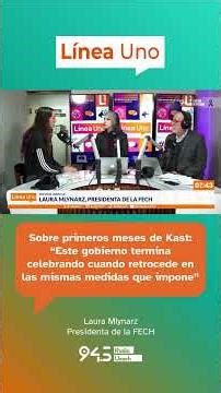 Pdta. FECh: "Desde la primera semana del gobierno de Kast se puso en duda la gratuidad y la JUNAEB"