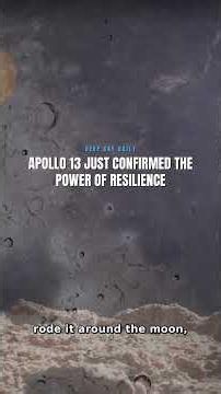 Apollo 13 just confirmed the power of resilience