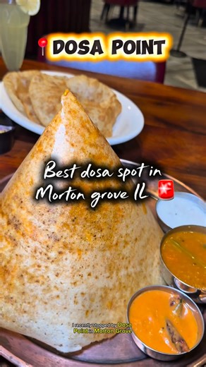 I recently stopped by Dosa Point in Morton Grove, and honestly the place has such a nice, chill vibe. I started off with The Rooh Afza lassi and nimbu pani were super refreshing. Then I had appetizer combo, and it was the perfect little mix to warm up my appetite. Then I tried the pizza dosa and butter paneer dosa, both crispy, flavorful, and really fun to eat. The idli dosa was soft and fresh, and the aloo poori tasted so comforting. And that irani chai at the end? So relaxing. Everything taste